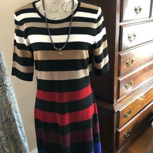 Spence Multi-Striped Dress